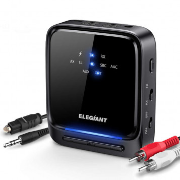 Nadajnik odbiornik ELEGIANT BTI-066 BT 5.0 aptX HD LL TOSLINK AUX RCA