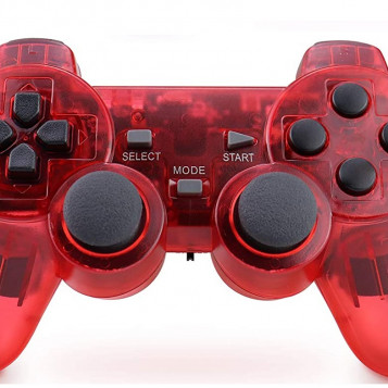 Bezprzewodowy kontroler pad do PS2 Apzia Bluetooth czerwony