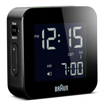 Budzik sterowany radiowo Braun BNC008BK-RC DCF77