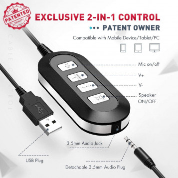 Przejściówka z Jack 3.5mm na USB do słuchawek firmy Mpow