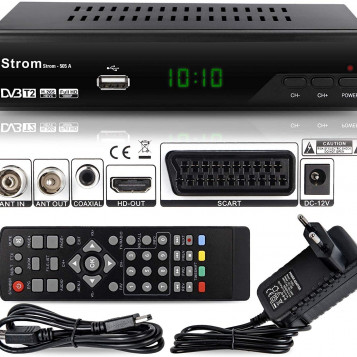 Odtwarzacz multimedialny Strom-505 H.265 HEVC Odbiornik HD-DVB-T2 HDMI FullHD PVR