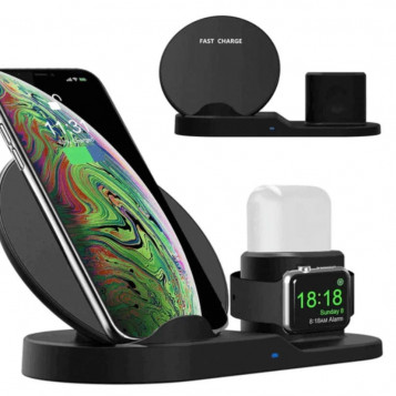 Bezprzewodowa szybka podstawka do ładowania FastCharge 3w1 Apple