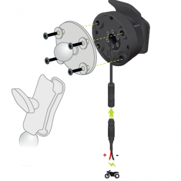 Oryginalny uchwyt do telefonu TomTom Rider Mount Dock 40 42 400 410 420