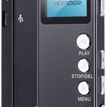 Cyfrowy dyktafon profesjonalny Homder aktywowany głosem 8GB USB MP3 HD