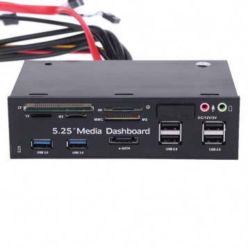 Wielofunkcyjny czytnik kart na panelu przednim USB 2.0 i USB 3.0 ESATA