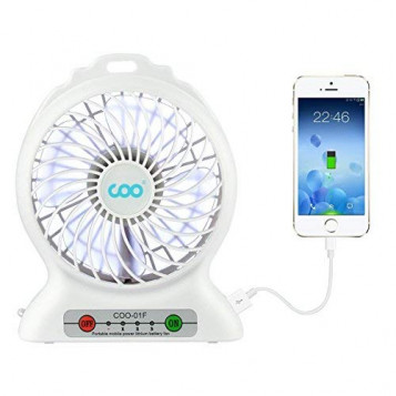 Wentylator wiatrak powerbank usb + ogniwo 18650