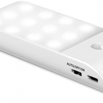 Czujnik ruchu lampka nocna LED OMERIL na magnes USB.
