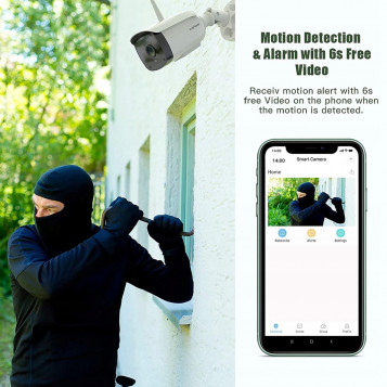 Bezprzewodowa kamera zewnętrzna Cacagoo SN-IPC-HW11 1080P WiFi.