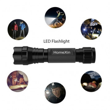 Latarka LED HomeXin 18650 wodoodporna 900 lumenów