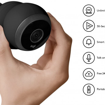 Kamera bezprzewodowa szpiegowska Logitech Logi Circle V-R0005.
