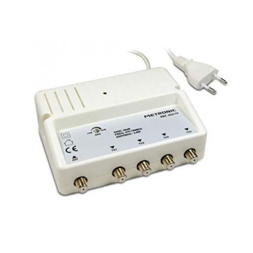 Wzmacniacze sygnału 4xTV metronic 432175 UHF 4 28dB